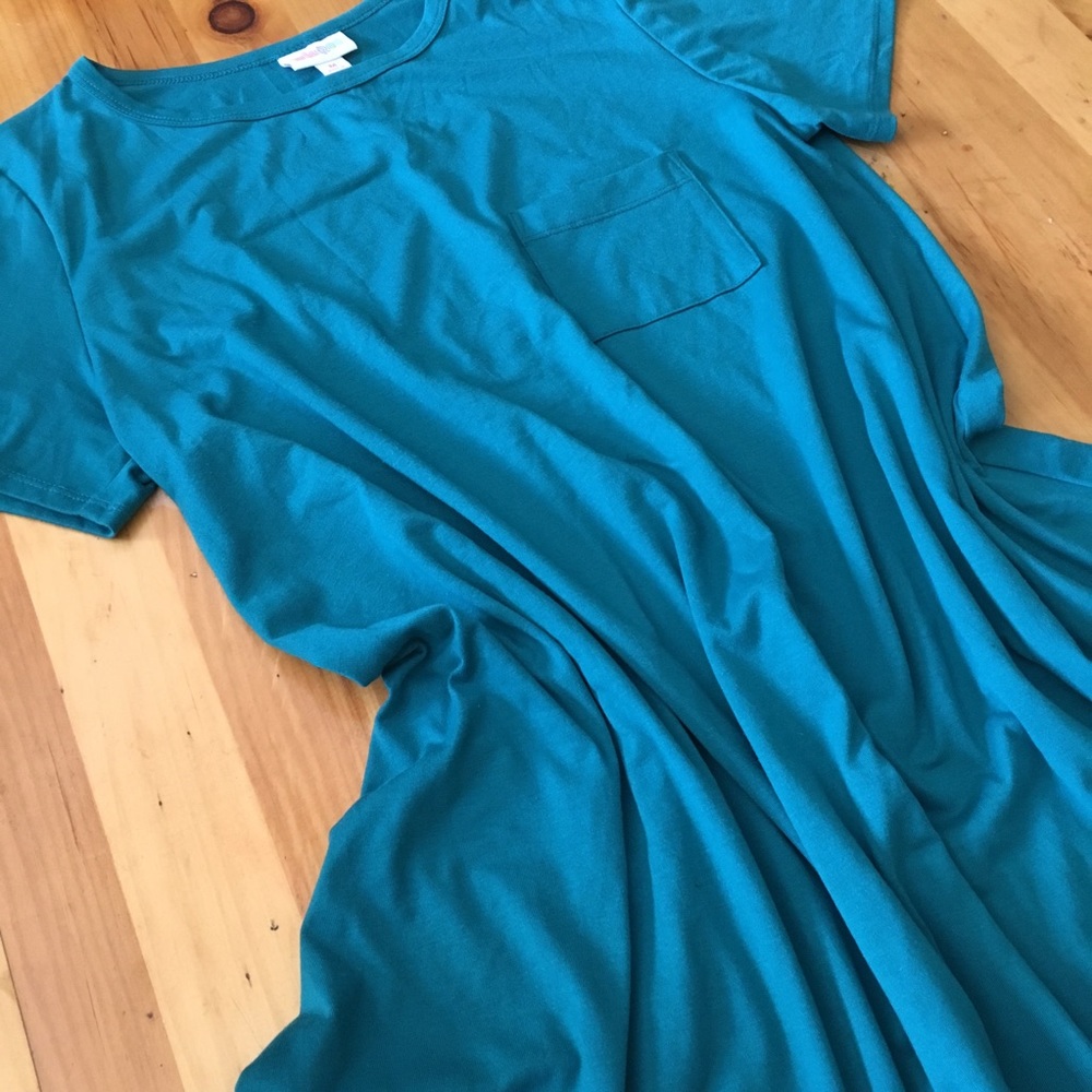 Lularoe Carly Solid Blue - image 3